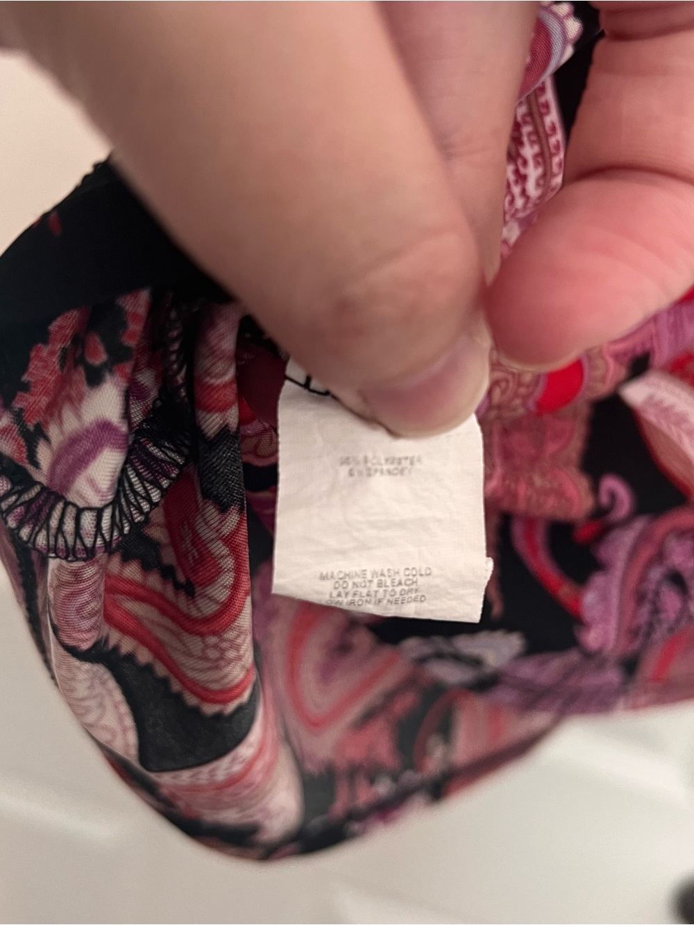 Cocomo Pink Paisley Zip-Front Women's Tunic Top - Picture 5 of 5